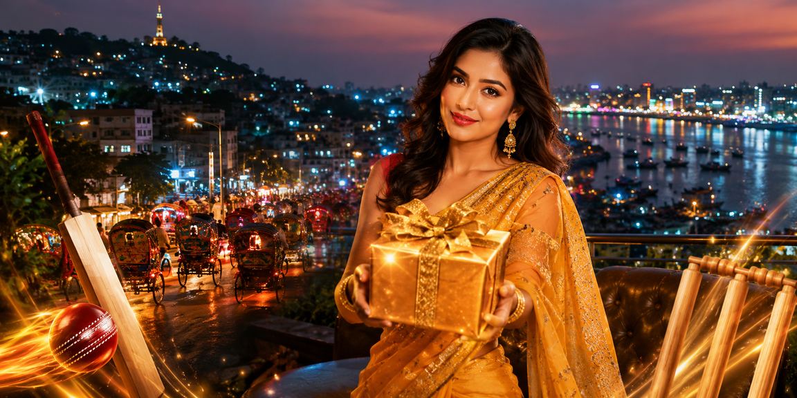 ঢাকায় রিকশার পাশে ক্রিকেট বেটিং প্রোমোশন উপভোগ করছেন একজন ব্যবহারকারী